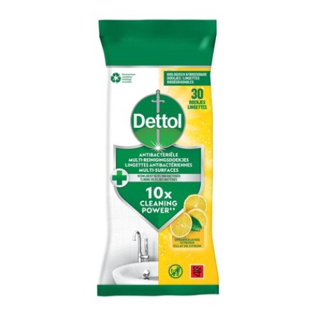 Dettol Multi Cleaning Wipes Lemon - Effective Cleaning Wipes For Various Surfaces