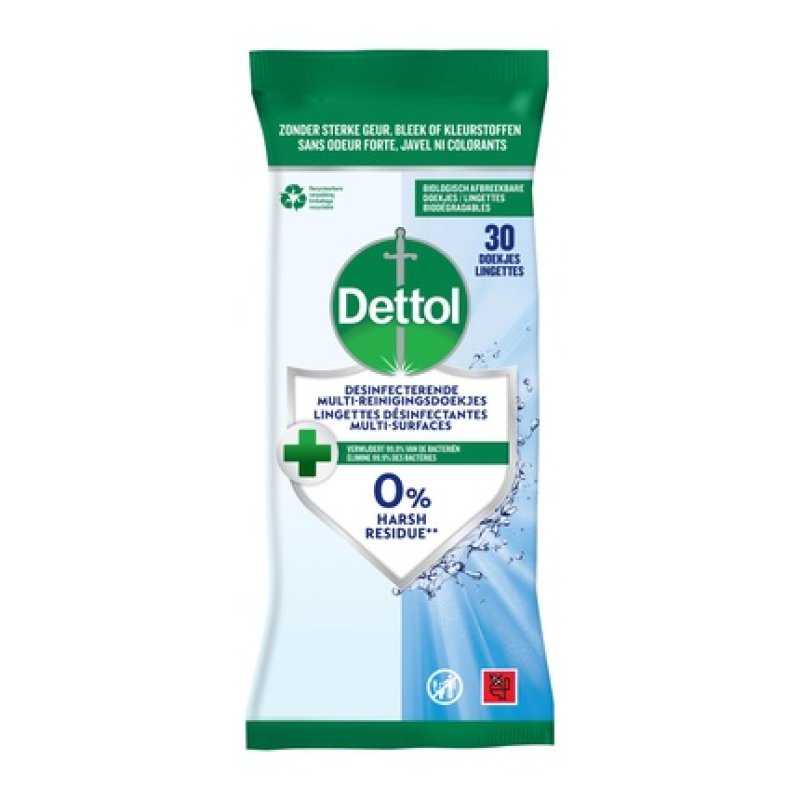 Dettol Multi Cleaning Wipes Disinfecting - Effective Cleaning And Disinfection