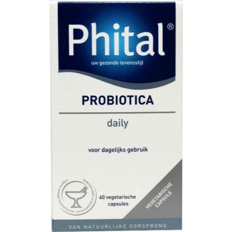 Phital Probiotics Daily Capsules - 60 Capsules - Food Supplements - Probiotics