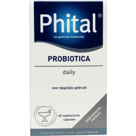 Phital Probiotics Daily Capsules - 60 Capsules - Food Supplements - Probiotics