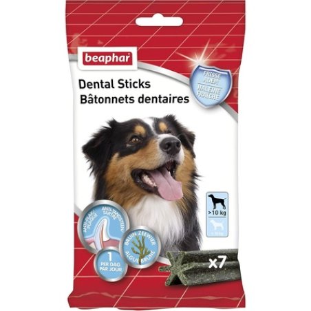Beaphar Dental Sticks for Large Dogs Over 10kg - Low Calorie Treats