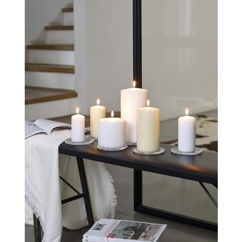 Bolsius Small White Pillar Candle 60mm Width