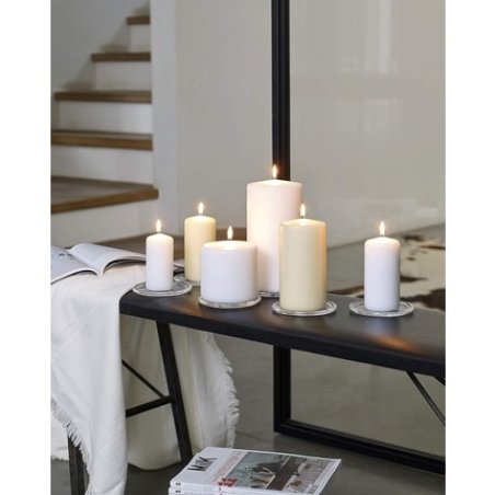 Bolsius Small White Pillar Candle 60mm Width