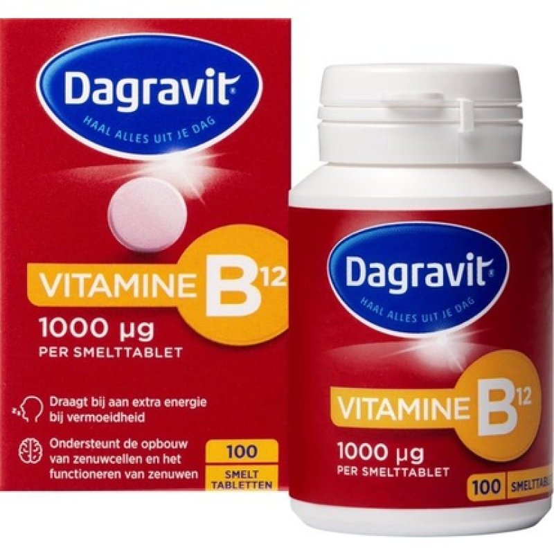 Dagravit Vitamin B12 1000g - Vitamins - 100 Melting Tablets