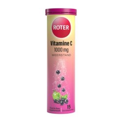 Roter Vitamin C 1000 Mg Bruis Apple/Blackcurrant