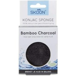 Skoon Konjac Sponge Bamboo Charcoal Organic