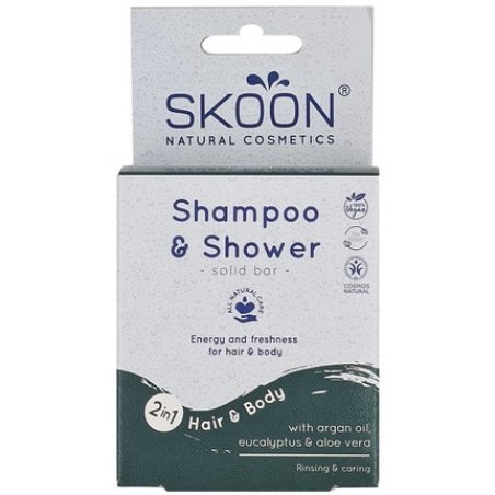 Skoon Solid Shampoo Shower Bar 2-In-1 - 90 Grams