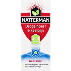 Natterman Dry Cough Sore Throat 2-In-1 Cough Drink - Antitussive - 150 Ml