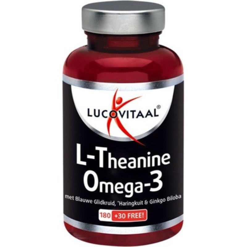 Lucovitaal L-Theanine Omega 3 Dietary Supplement - 210 Capsules