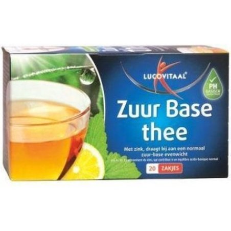 Lucovitaal Acid Base Green Tea Dietary Supplement - 20 Pcs