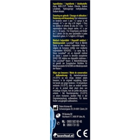 Lucovitaal Nasal Spray Forte Self-Care Product - 10 Milliliters