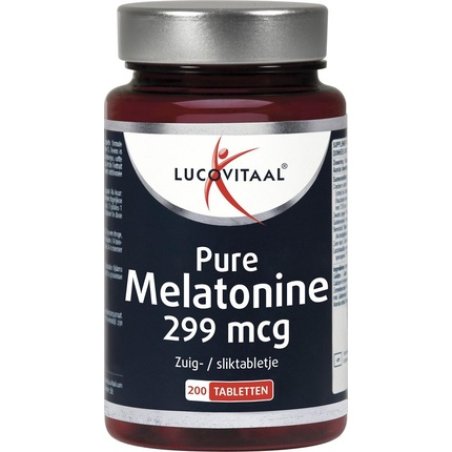 Lucovitaal - Melatonin Pure 299 Micrograms - 200 Tablets - Food Supplement