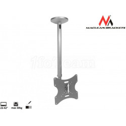 Support plafond Maclean MC-504S pour écran plat de 23" à 42" (30kg max)