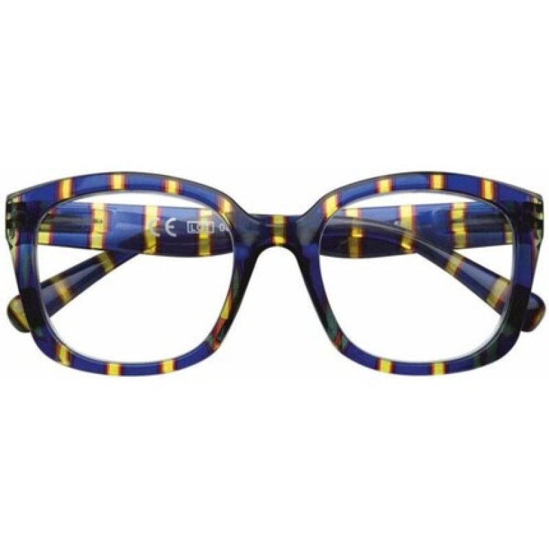 Zippo Reading Glasses Yellow Blue Stripes 1.00 to 3.50