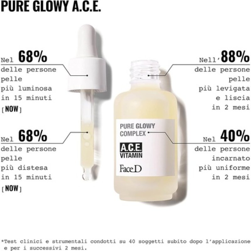 Face D Pure Glowy Antioxidants and Firming Face Serum with Vitamin ACE 30ml