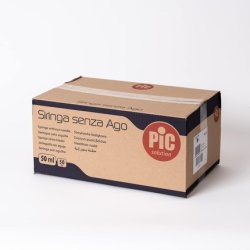 Pic Solution Disposable Luer Lock Syringes Without Needle 50 Pieces 50ml Capacity