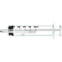 Pic Solution 02075140300300 Central Luer Syringes with Detachable Needle 23 Gauge x 1.25-Inch 5ml Capacity