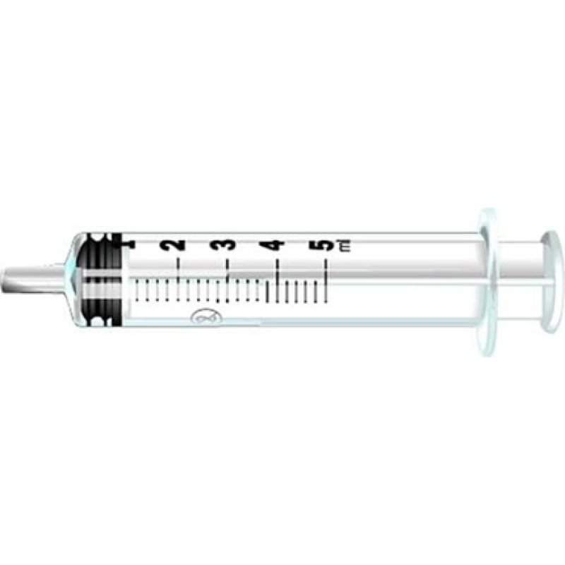 Pic Solution 02075140300300 Central Luer Syringes with Detachable Needle 23 Gauge x 1.25-Inch 5ml Capacity