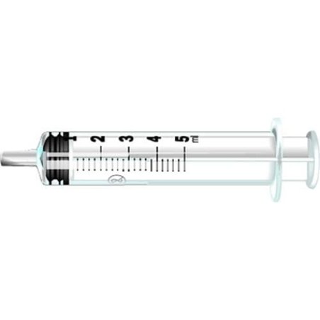 Pic Solution 02075140300300 Central Luer Syringes with Detachable Needle 23 Gauge x 1.25-Inch 5ml Capacity