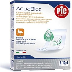 Pic Aquabloc Antibacterial Waterproof Patch 10x6cm - Pack of 5