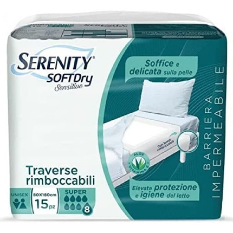 Serenity Soft Dry Sensitive Super 80x180cm - Pack of 15