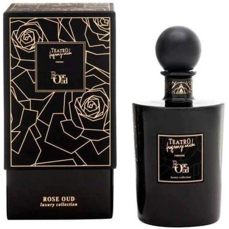 TEATRO FRAGRANZE UNICHE Firenze Luxury Collection Rose Oud Home Fragrance 250ml with Sticks Made in Italy