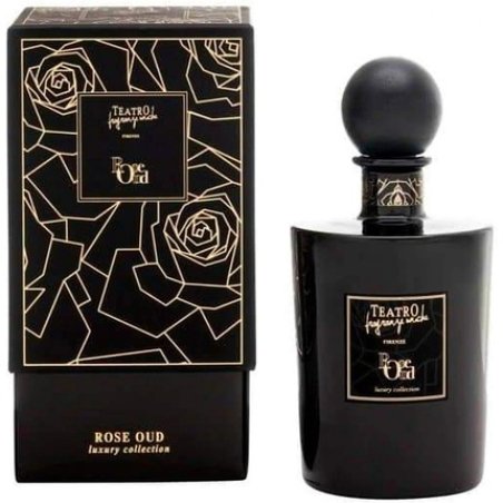TEATRO FRAGRANZE UNICHE Firenze Luxury Collection Rose Oud Home Fragrance 250ml with Sticks Made in Italy