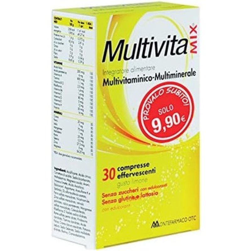Montefarmaco Multivitamix 30 Effervescent Tablets