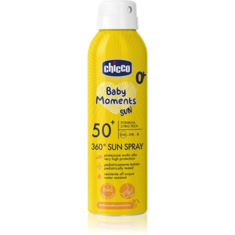 Chicco Baby Moments Sun Spray 150 ml - for babies 0 months and up
