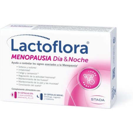 Lactoflora Menopause Day and Night Hot Flash and Sleep Control Formula