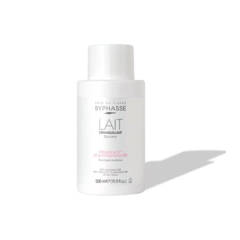 Byphasse Gentle Makeup Remover Milk For Face & Eyes 500ml - Suitable For All Skin Types