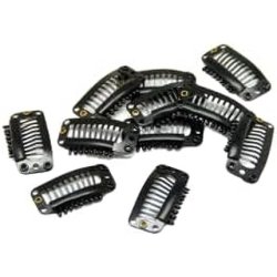 BIFULL Clips Extensions 50 Pieces Black White Standard