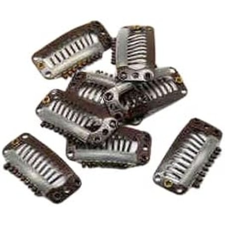 BIFULL Brown Hair Clips Extensions 50 Units - Black