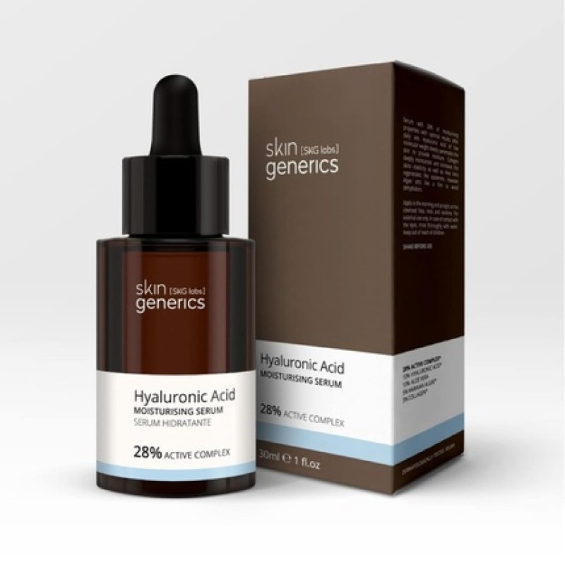 Skin Generics Moisture Serum with Hyaluronic Acid, Aloe Vera, Hawaiian Algae, and Collagen 30ml - 100% Vegan