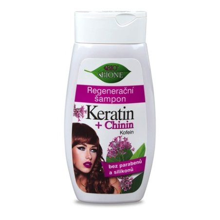 Bione 100% Organic Keratin & Quinine & Caffeine Shampoo without Mineral Oil, Silicones, Parabens, SLS!