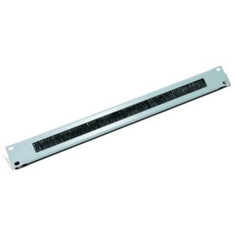 DIGITAL DATA Triton 19" Cable Management Plate 1U with Brush - Grey
