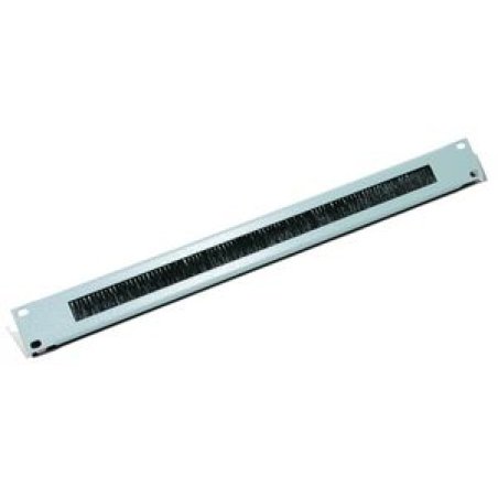 DIGITAL DATA Triton 19" Cable Management Plate 1U with Brush - Grey