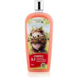 Bohemia Gifts & Cosmetics Strawberry Bath Bomb and Cleansing Gel - 500 ml