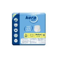 Kera Absorbent Incontinence Pants For Women And Men - Medium - Pack Of 14