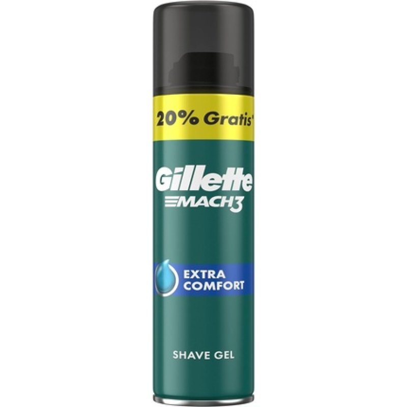 Gillette Mach3 Extra Comfort Beard Care Shaving Gel for Men 240ml - Gift for Men
