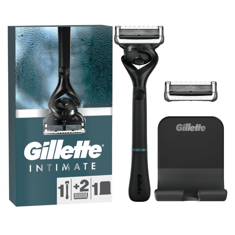Gillette INTIMATE Rasoir de sécurité Aluminium, Noir