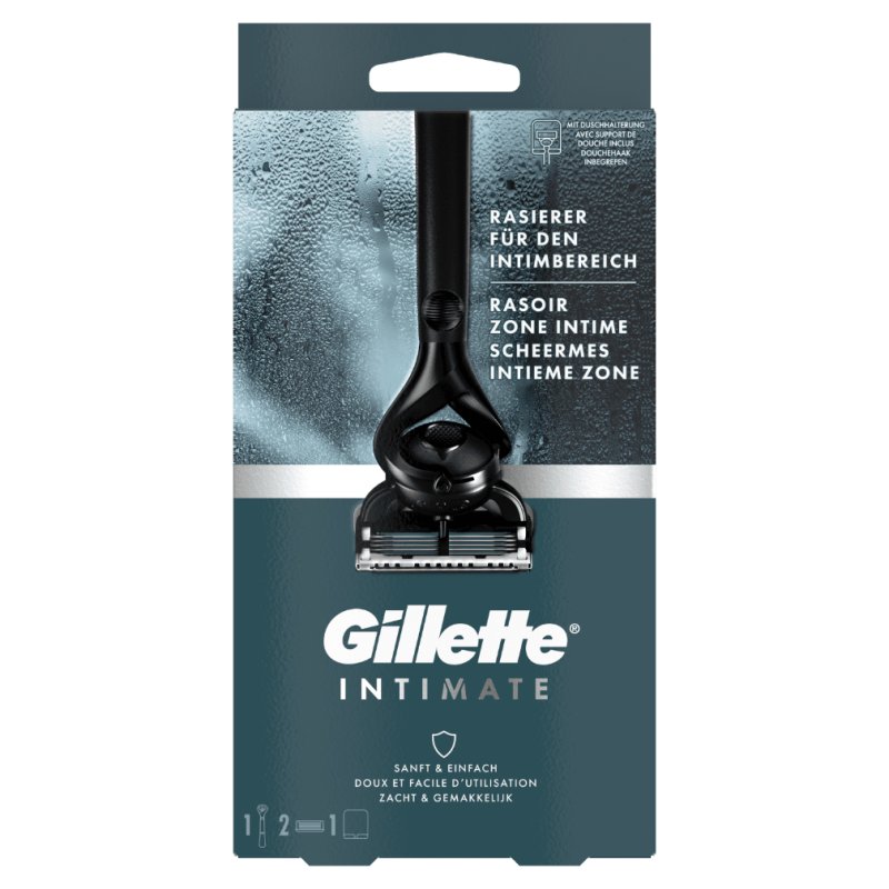 Gillette INTIMATE Safety razor Aluminium, Black