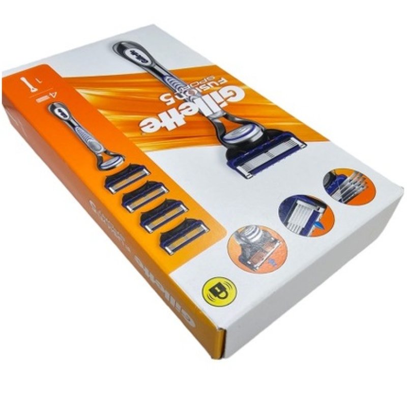 Gillette Fusion5 Sport Razor With 4 Cartridges