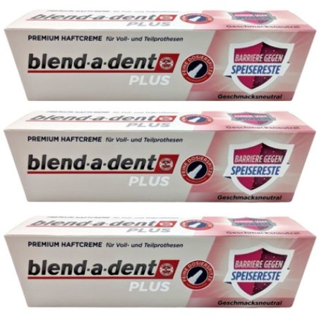 Blend-a-dent Plus Premium Denture Adhesive Barrier Against Food Residue 40g
