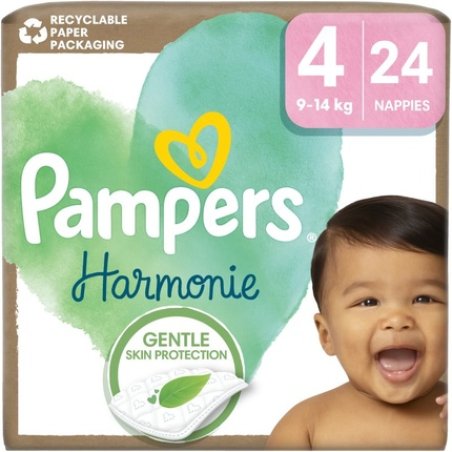 Pampers Harmonie Size 4 Disposable Diapers - 24 pcs, for 9-14 kg