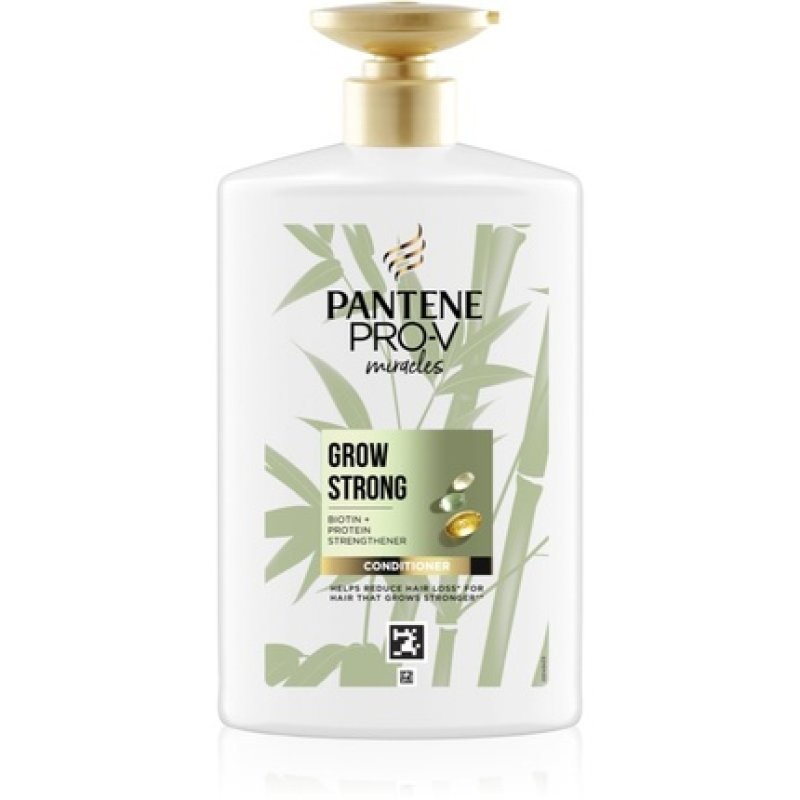 Pantene Pro-V Miracles Grow Strong Conditioner - 1000 ml, for Dry and Damaged Hair with Breakage Tendency