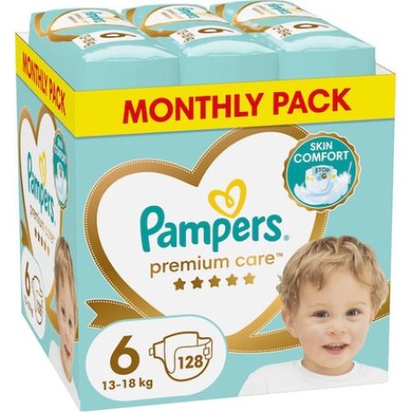 Pampers Premium Care Max Size 6 Diapers - 128 Count