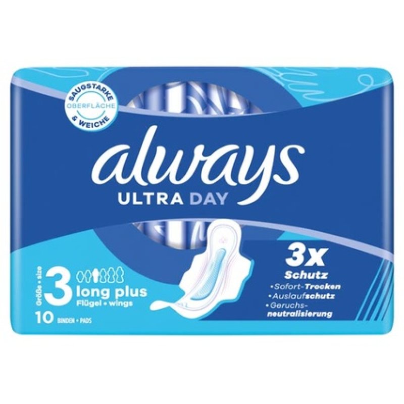Always Always Ultra Thin Sanitary Napkin Long Plus 10 Pieces