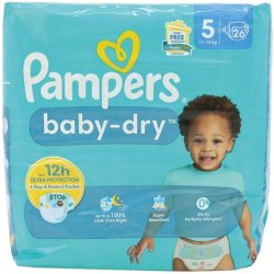 Pampers Baby Dry Size 5 Junior - 26 Pieces