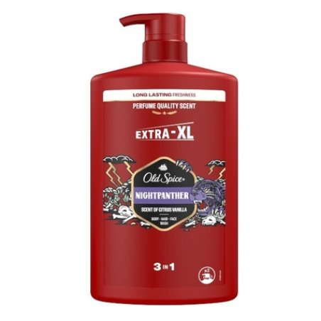 Old Spice Nightpanther Shower Gel For Men - Body, Hair, And Face Wash